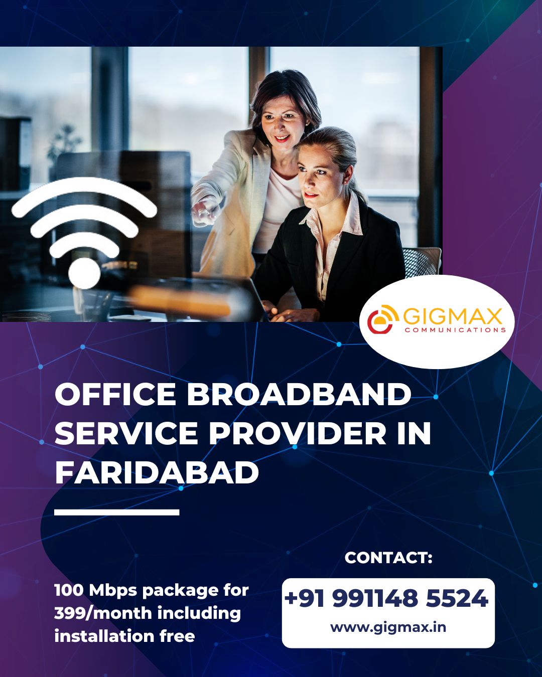 Office Broadband in Faridabad – Gigmax